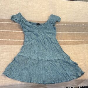 Blu Pepper Teal Smocked Top